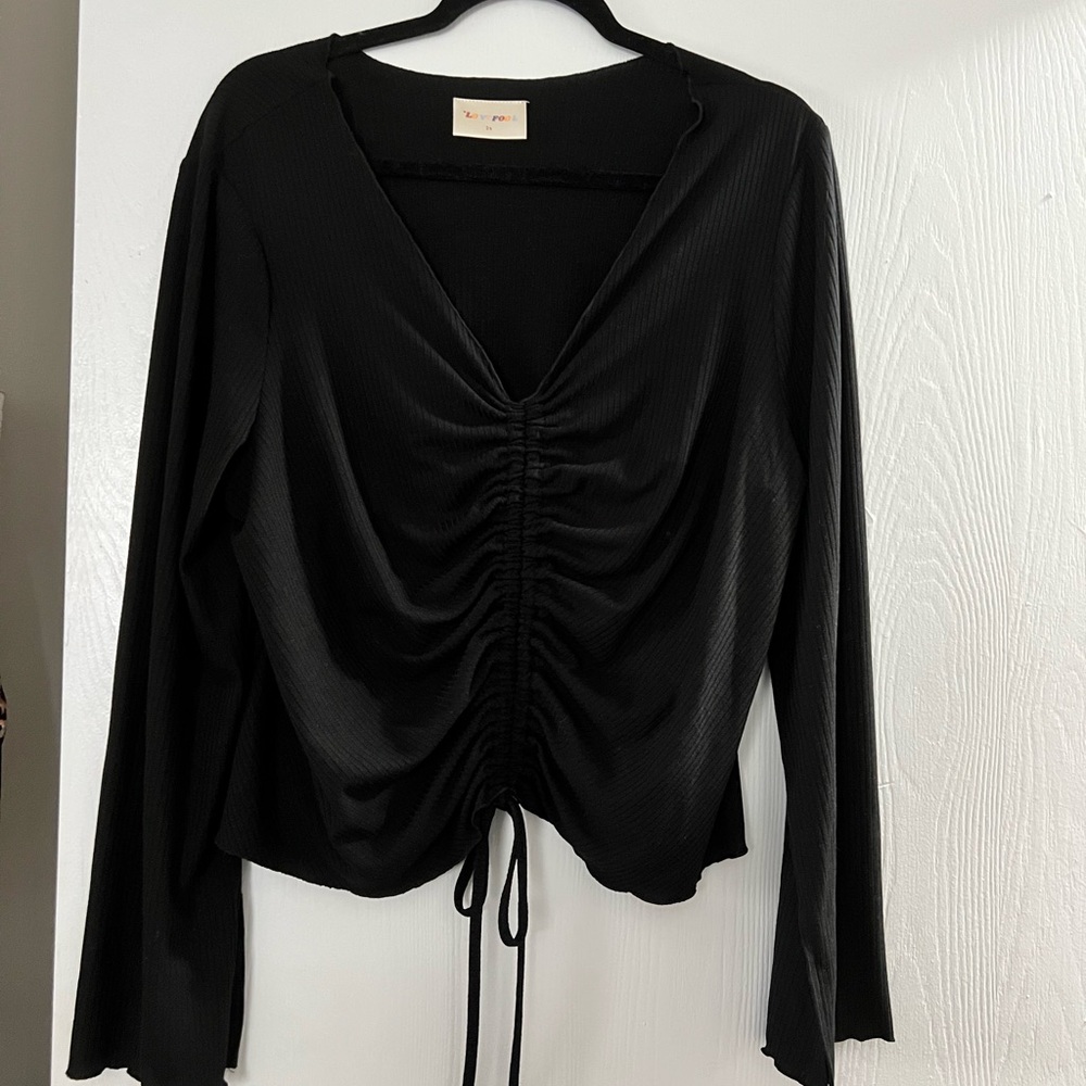 Black crop top